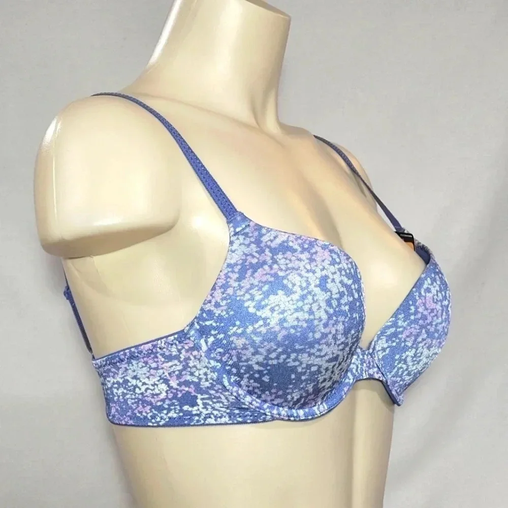 34A Maidenform 5101‎ Self Expressions i-Fit Push Up UW Bra Blue NWT